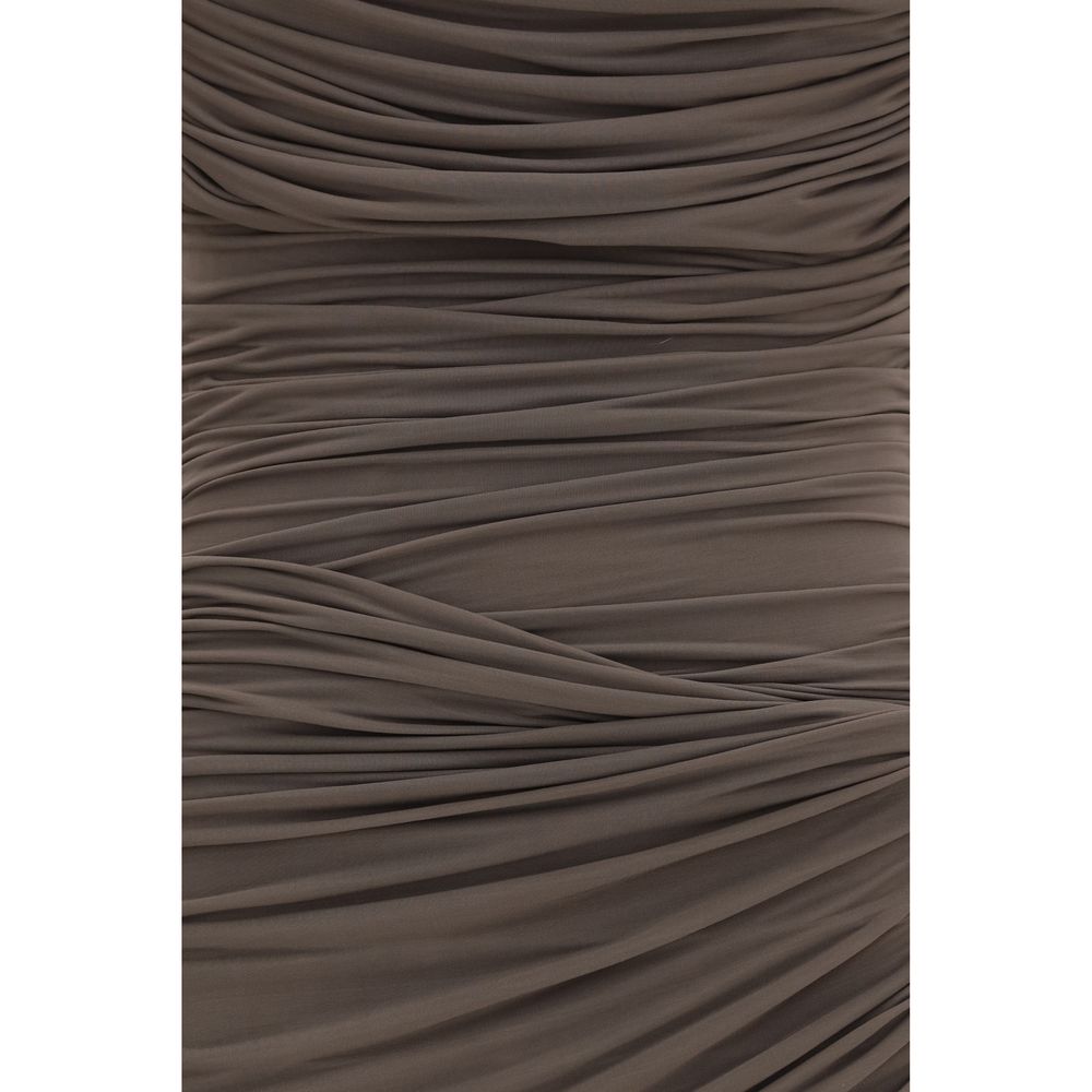 Magda Butrym Brown Copper Cocktail Women's Dress