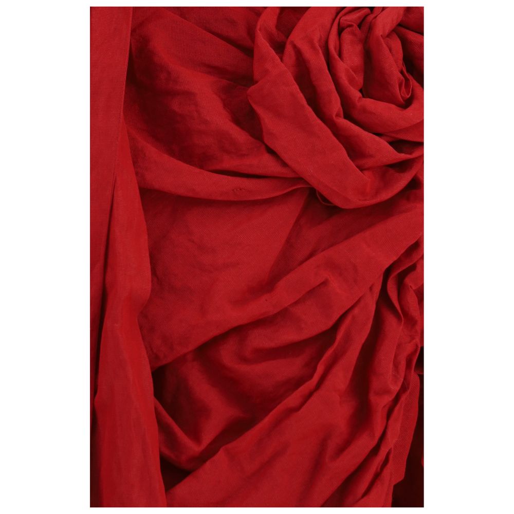 Magda Butrym Red Cotton Cocktail Women's Dress
