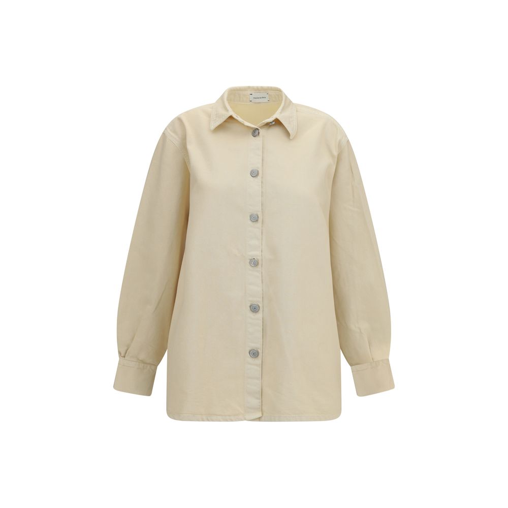 Magda Butrym Beige Denim Women's Shirt