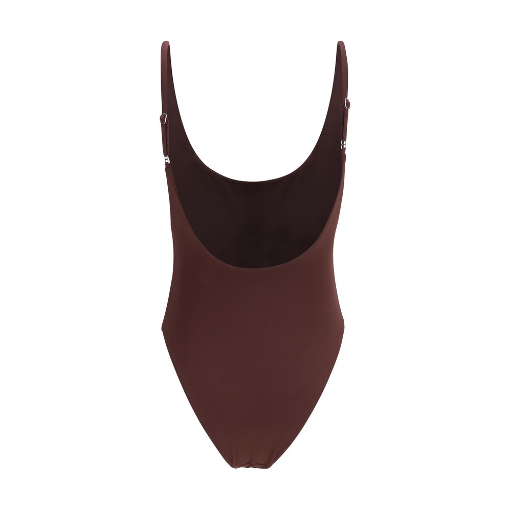 Magda Butrym Bordeaux Polyamide One-Piece Women's Swimsuit