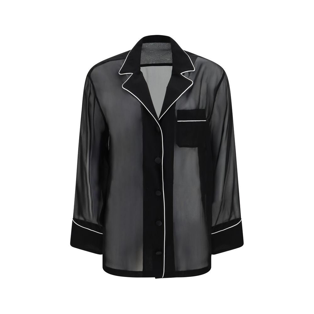 Dolce & Gabbana Black Silk Women's Shirt