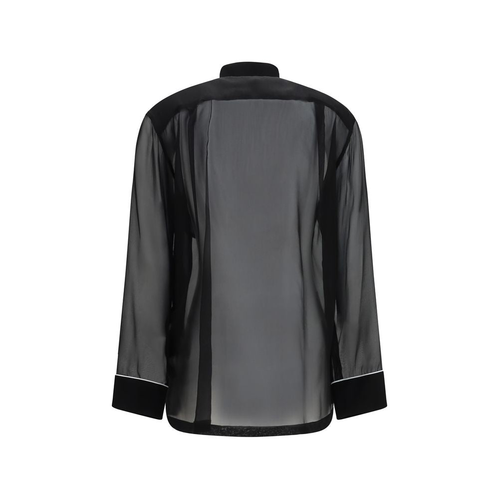 Dolce & Gabbana Black Silk Women's Shirt