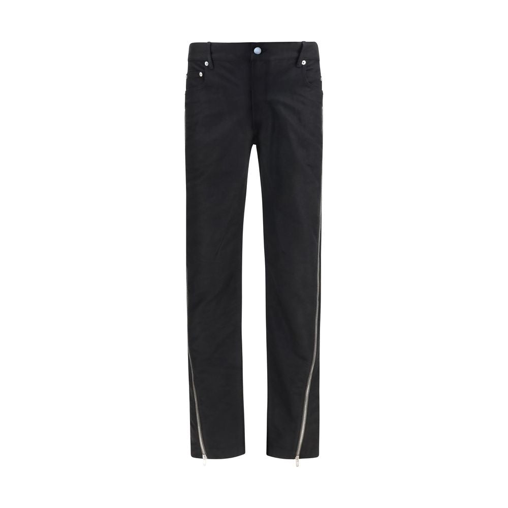 Rick Owens Black Wool Oves Aries Straight-Leg Men's Jeans