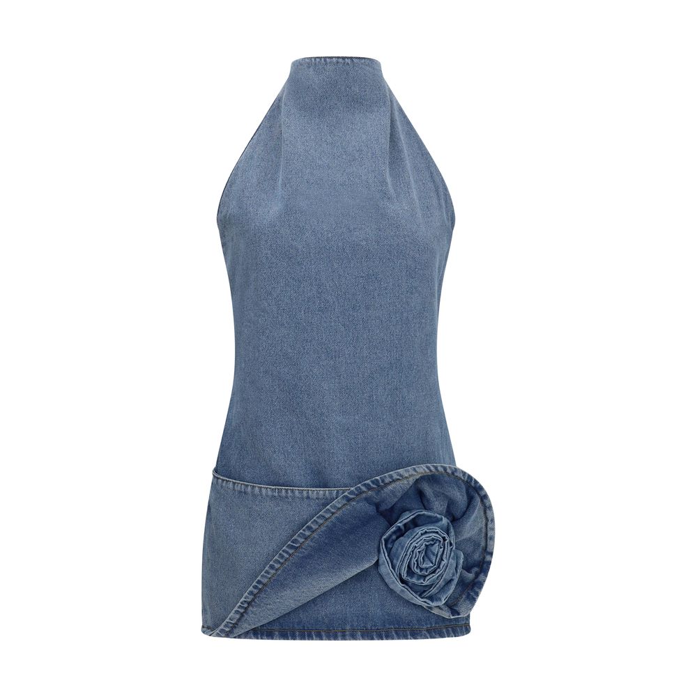 Magda Butrym Blue Cotton Casual Women's Dress