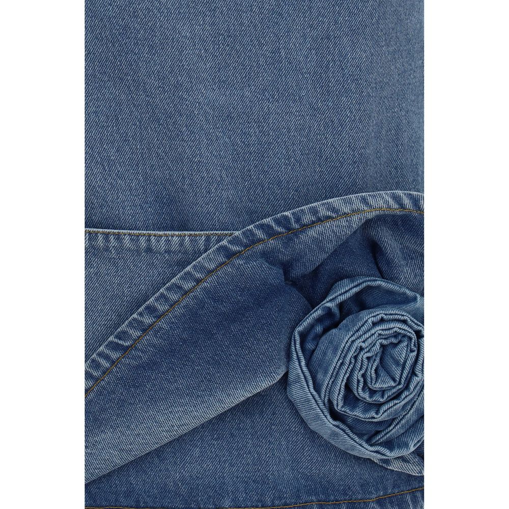Magda Butrym Blue Cotton Casual Women's Dress