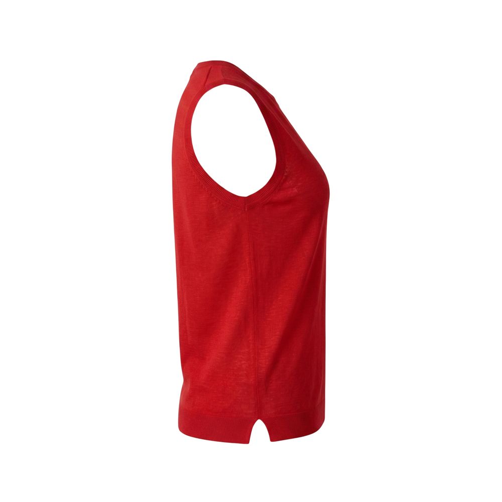 Malo Red Linen Women Women's Tank