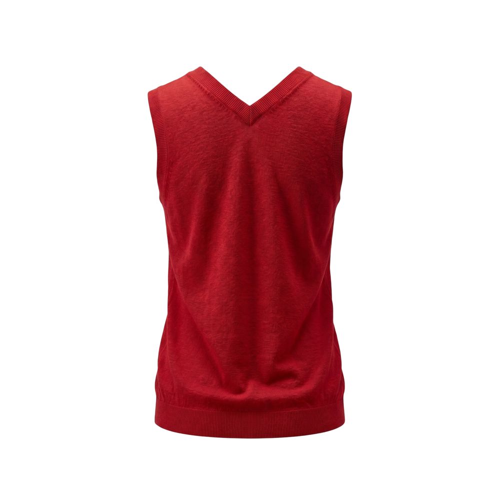 Malo Red Linen Women Women's Tank
