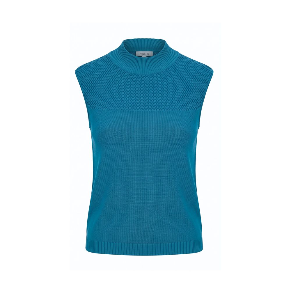 Malo Blue Silk Women Women's Sweater