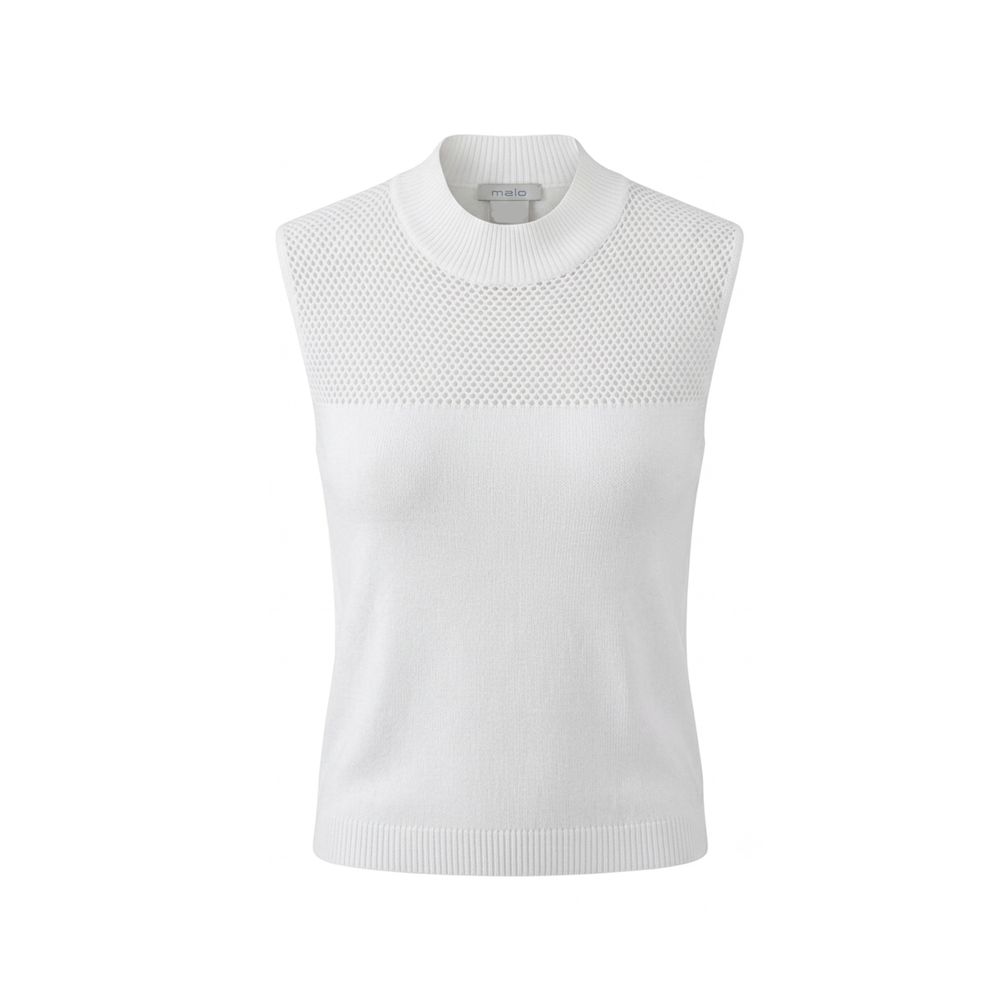 Malo White Silk Women Women's Sweater