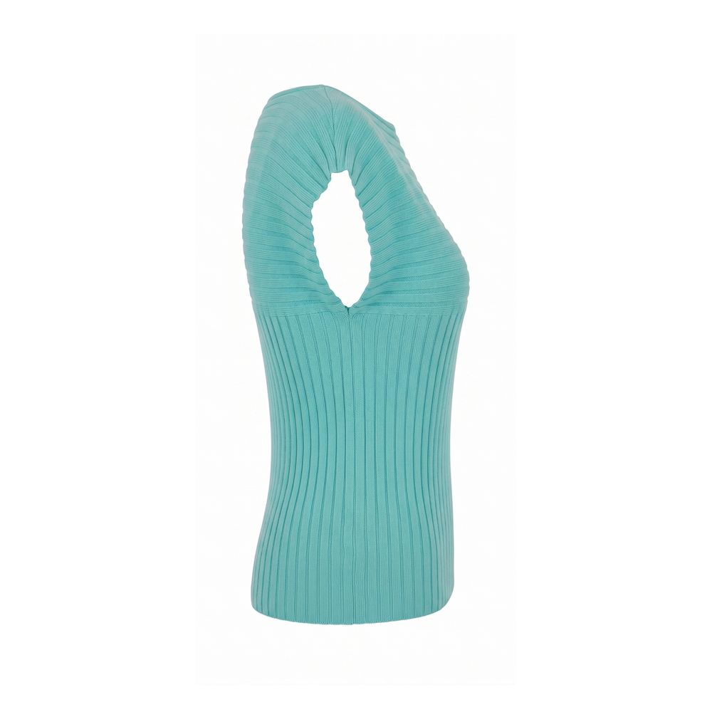 Malo Light Blue Cotton Women Women's Sweater