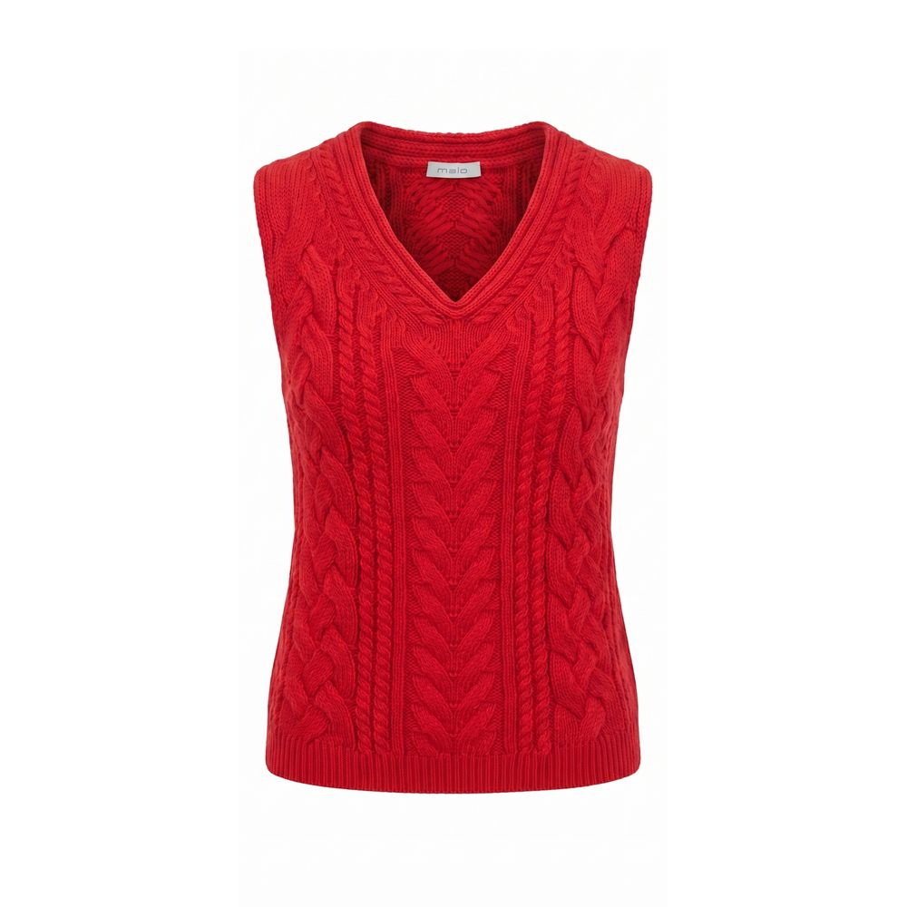 Malo Red Cotton Women Women's Sweater