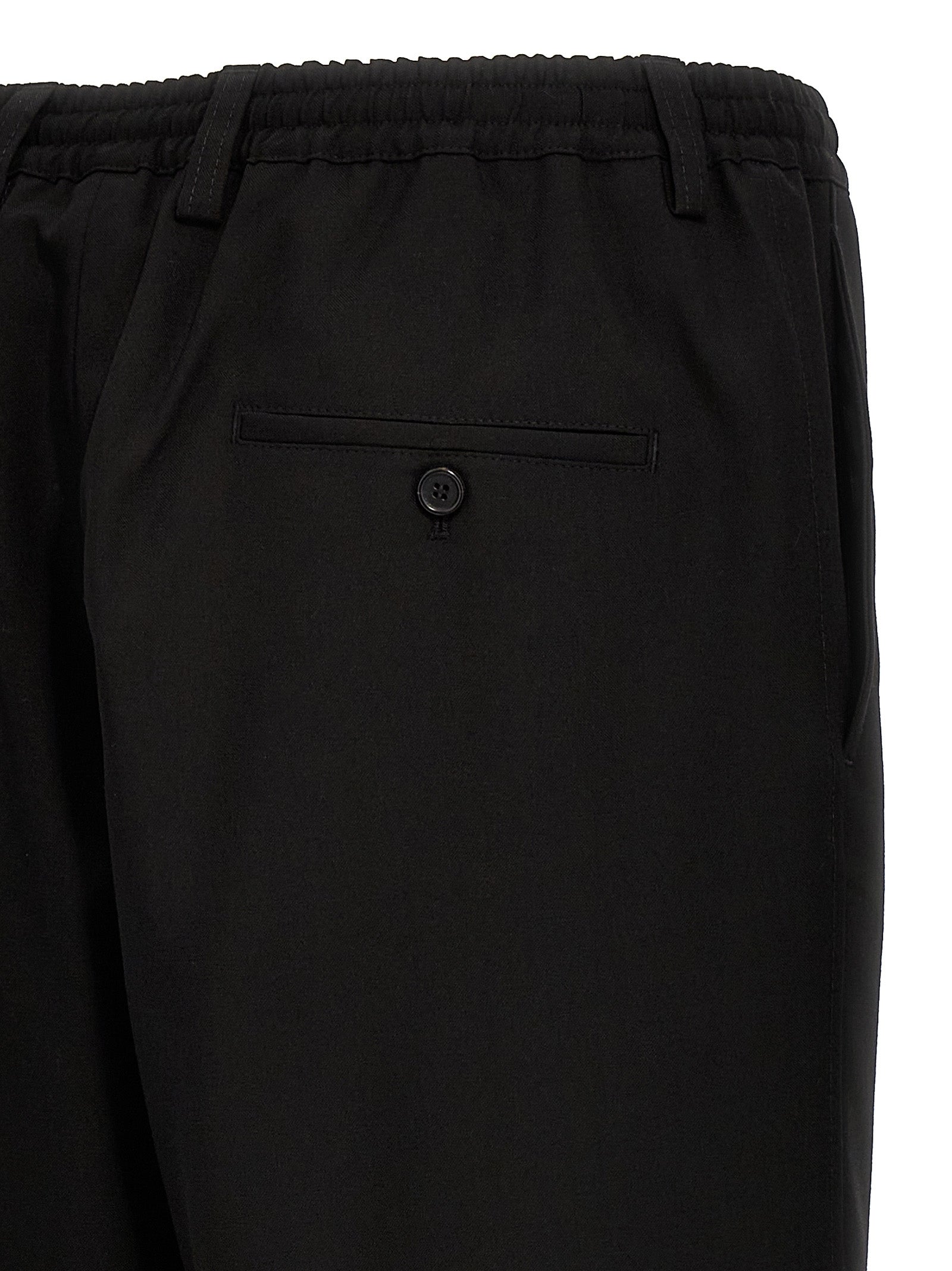 Marni Black Virgin Wool Cropped Men's Pants