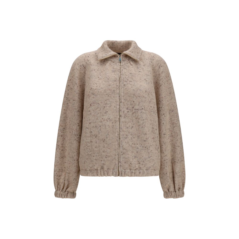 Fabiana Filippi Beige Wool Oves Aries Women's Bomber