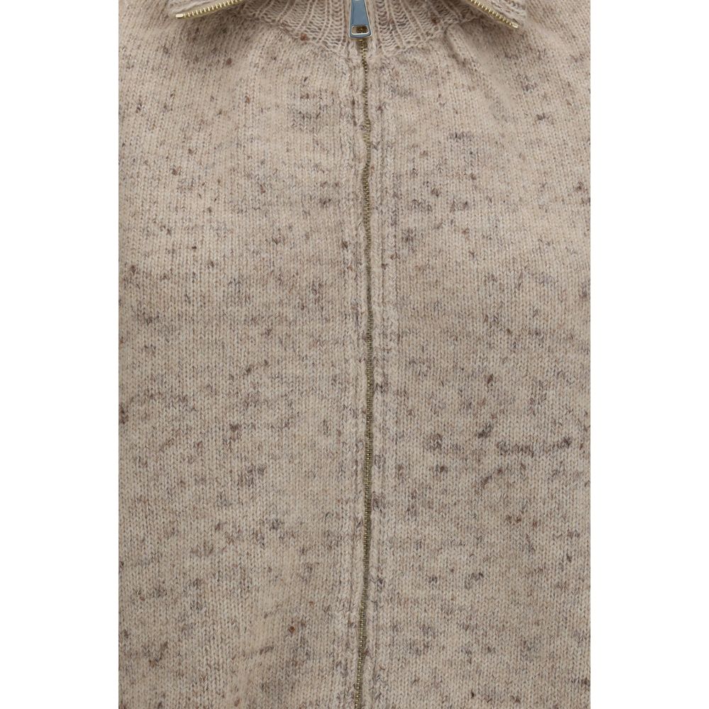 Fabiana Filippi Beige Wool Oves Aries Women's Bomber