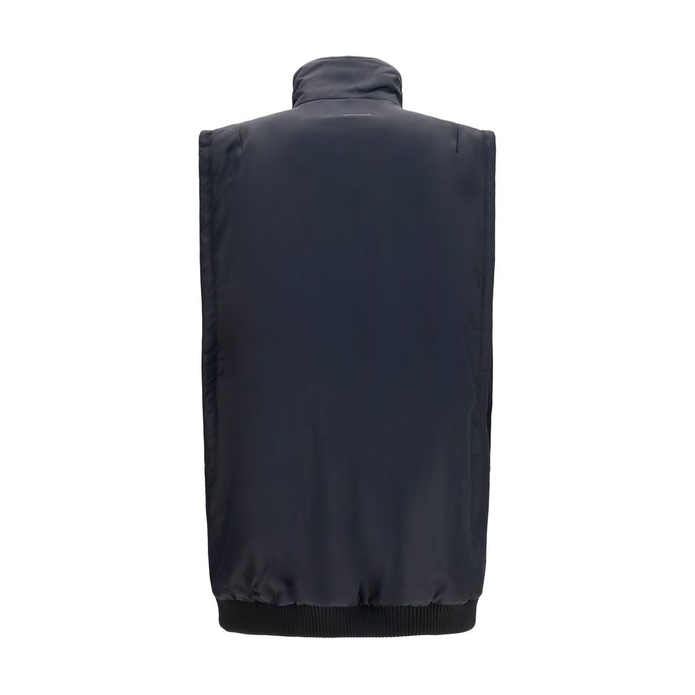 MM6 Black Polyamide Sleeveless Women's Jacket