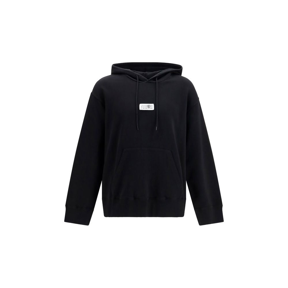 MM6 Black Cotton Men's Sweatshirt