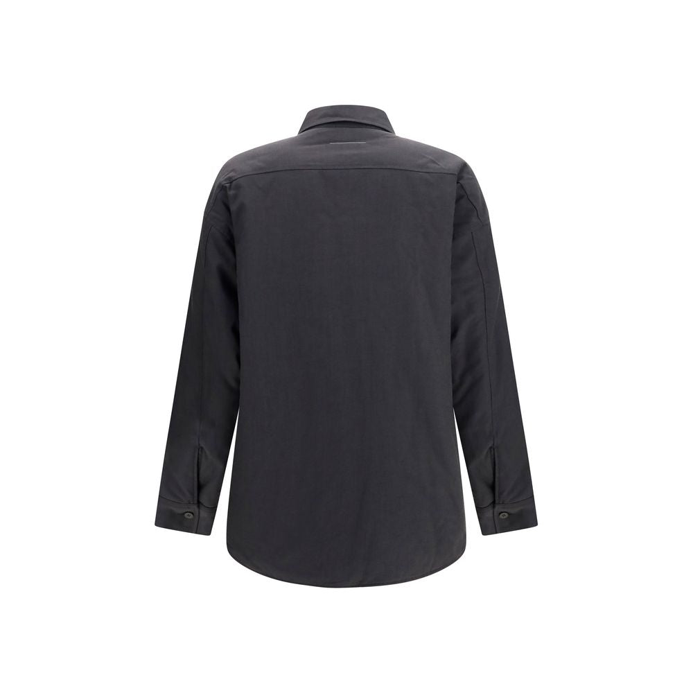 MM6 Gray Wool Oves Aries Men's Shirt