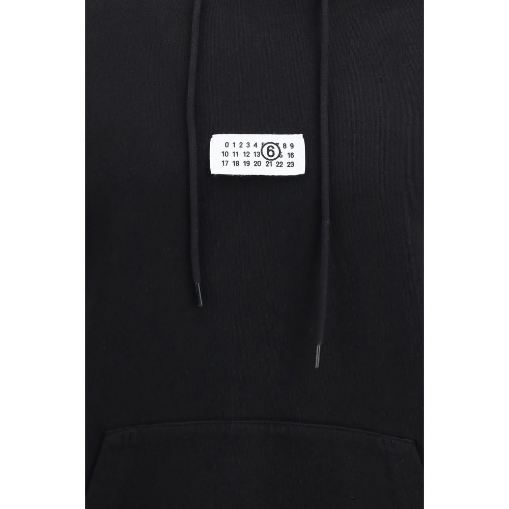 MM6 Black Cotton Men's Sweatshirt