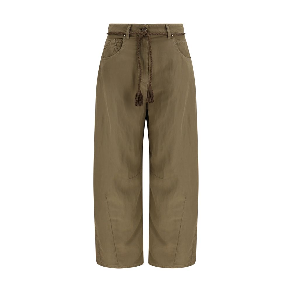 Giorgio Armani Bicolor Copper Casual Women's Pants