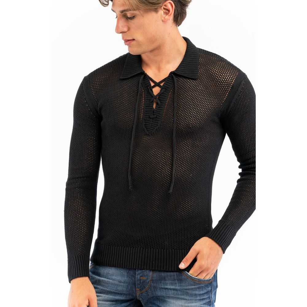 Bikkembergs Black Cotton Polo Men's Shirt