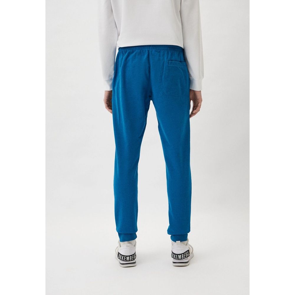 Bikkembergs Light Blue Cotton Joggers (Workout Men's Pants)
