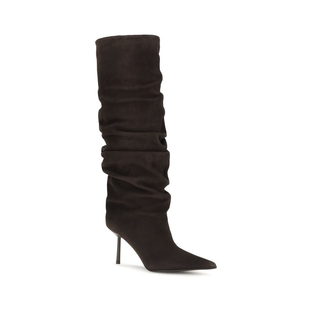 LE SILLA Brown Calf Leather Bos Taurus Women's Boots