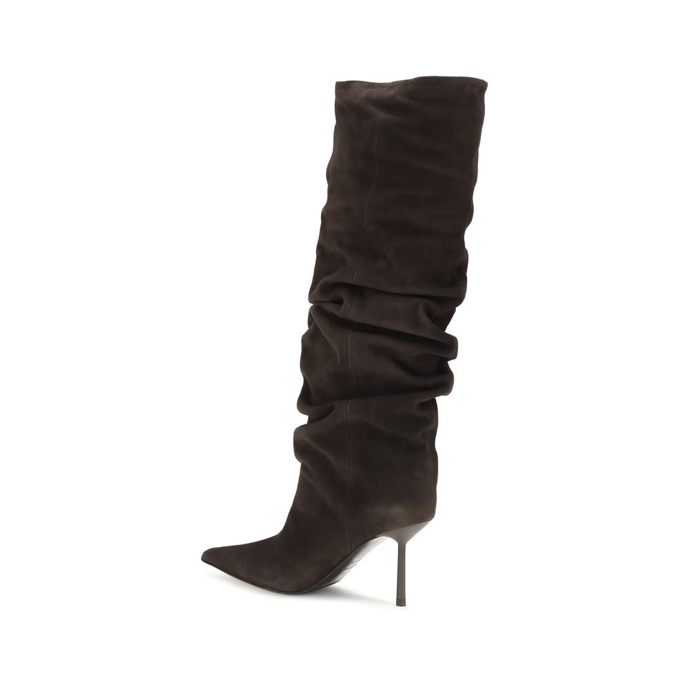 LE SILLA Brown Calf Leather Bos Taurus Women's Boots