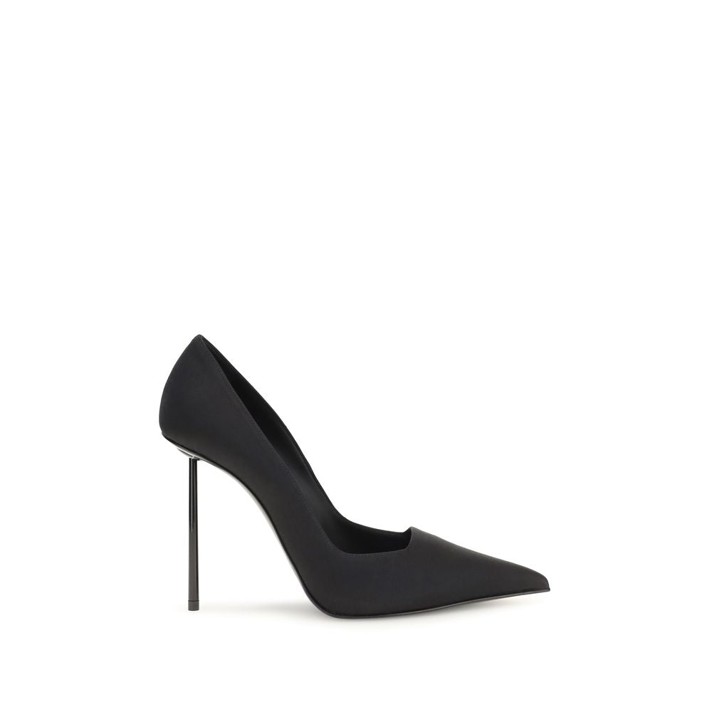 LE SILLA Black Calf Leather Bos Taurus High Heel Women's Pumps