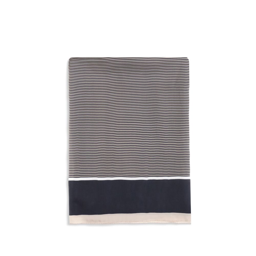 Saint Laurent Blue Silk Women's Scarf