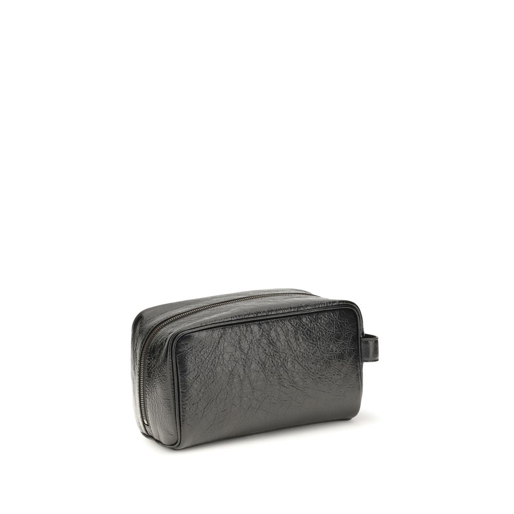 Balenciaga Black Lamb Ovis Aries Aries Men's Wallet