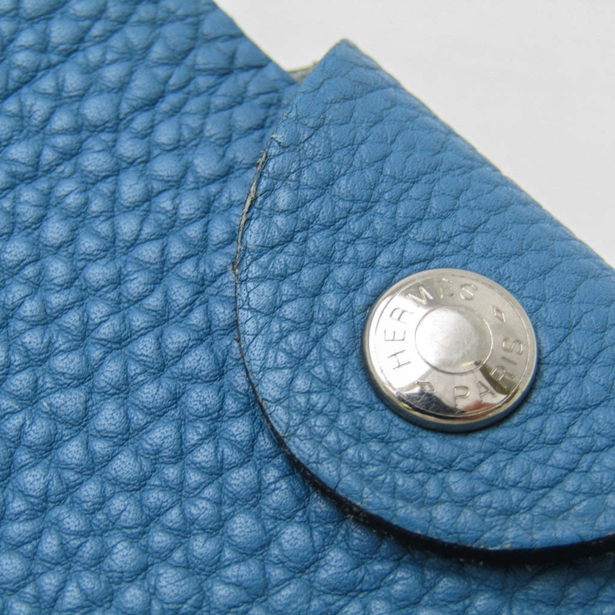 Hermès Ulysse Blue Leather Wallet (Pre-Owned)
