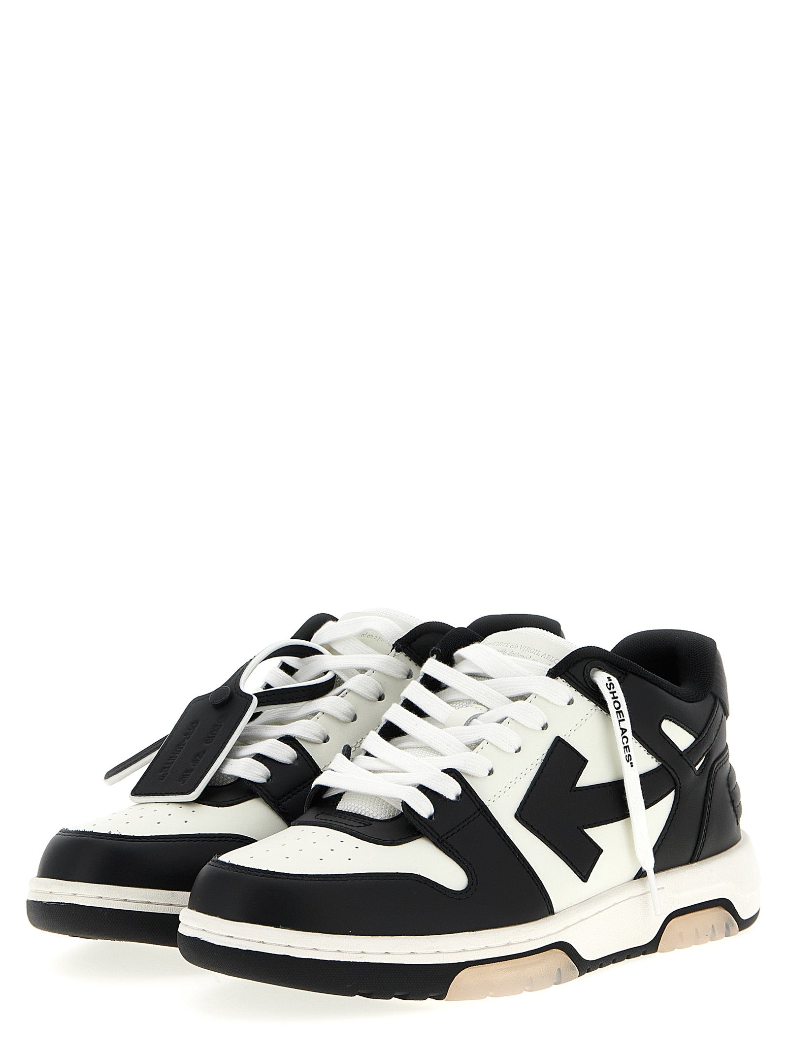 Off-White Bicolor Calfskin Low Top Men's Sneakers