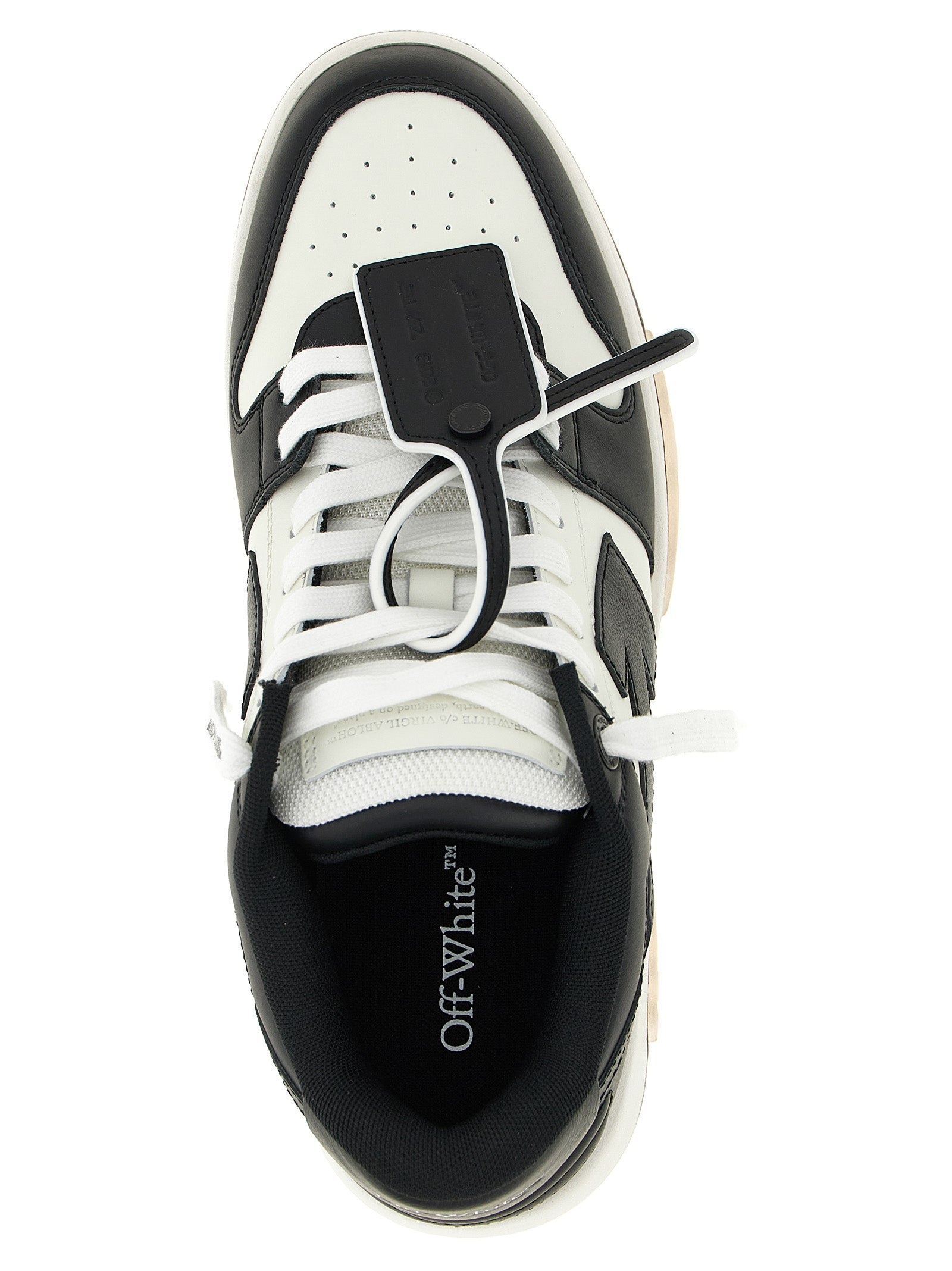 Off-White Bicolor Calfskin Low Top Men's Sneakers