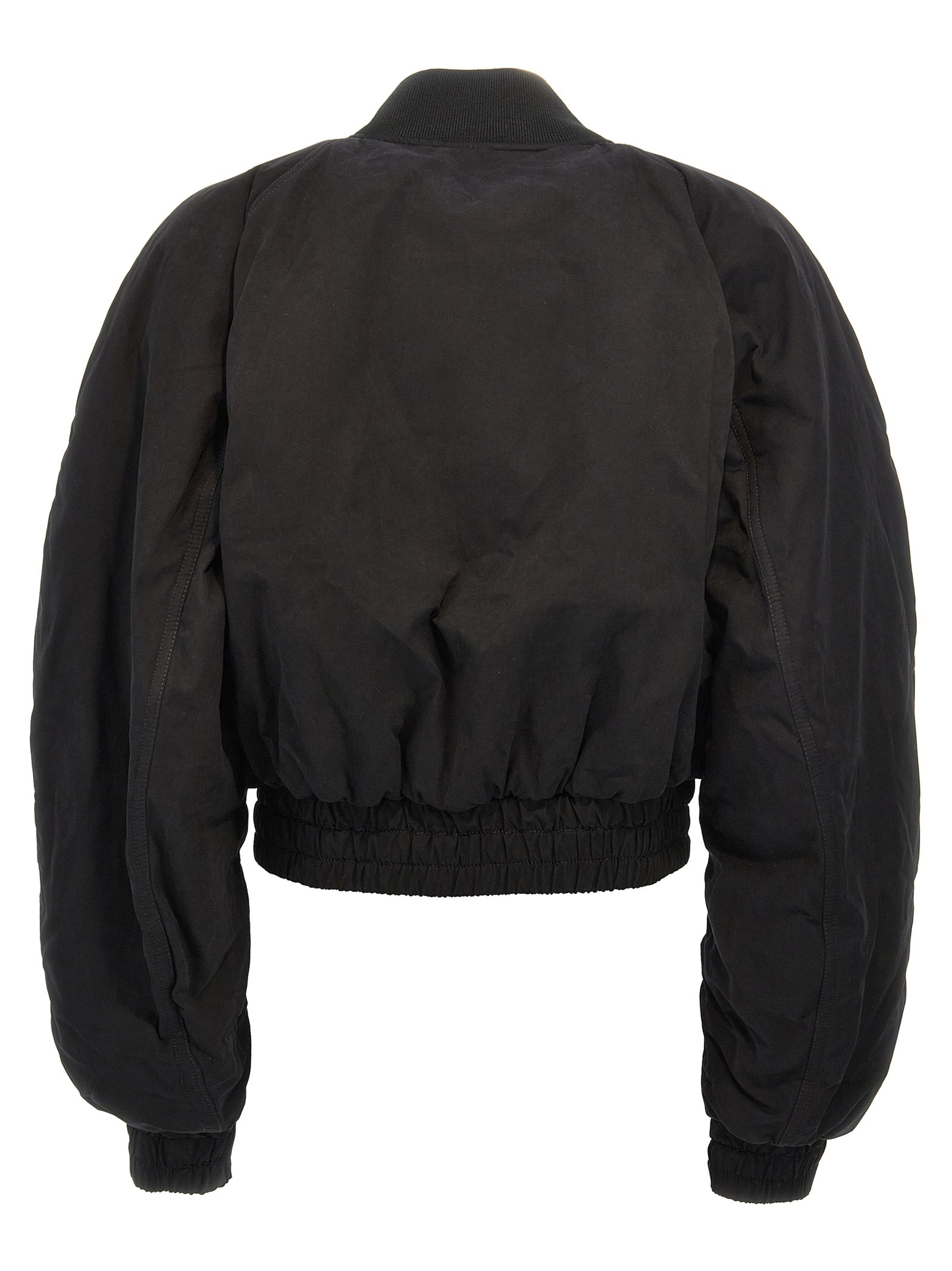 The Andamane Black Cotton Women's Bomber