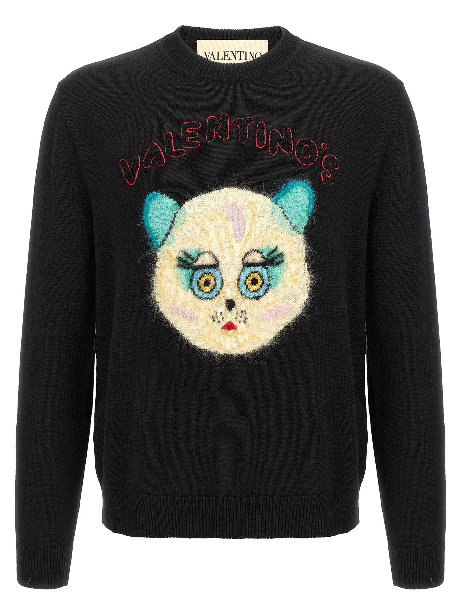 Valentino Garavani Black Cotton Men's Cardigan