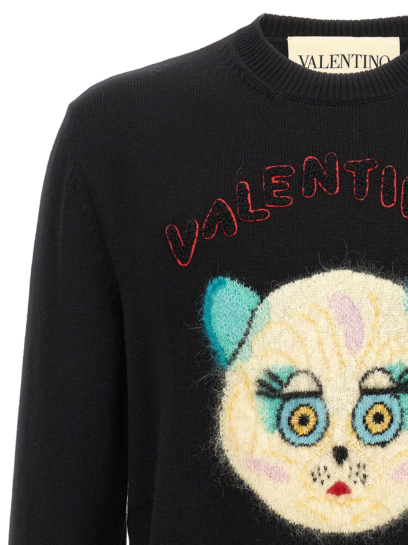 Valentino Garavani Black Cotton Men's Cardigan