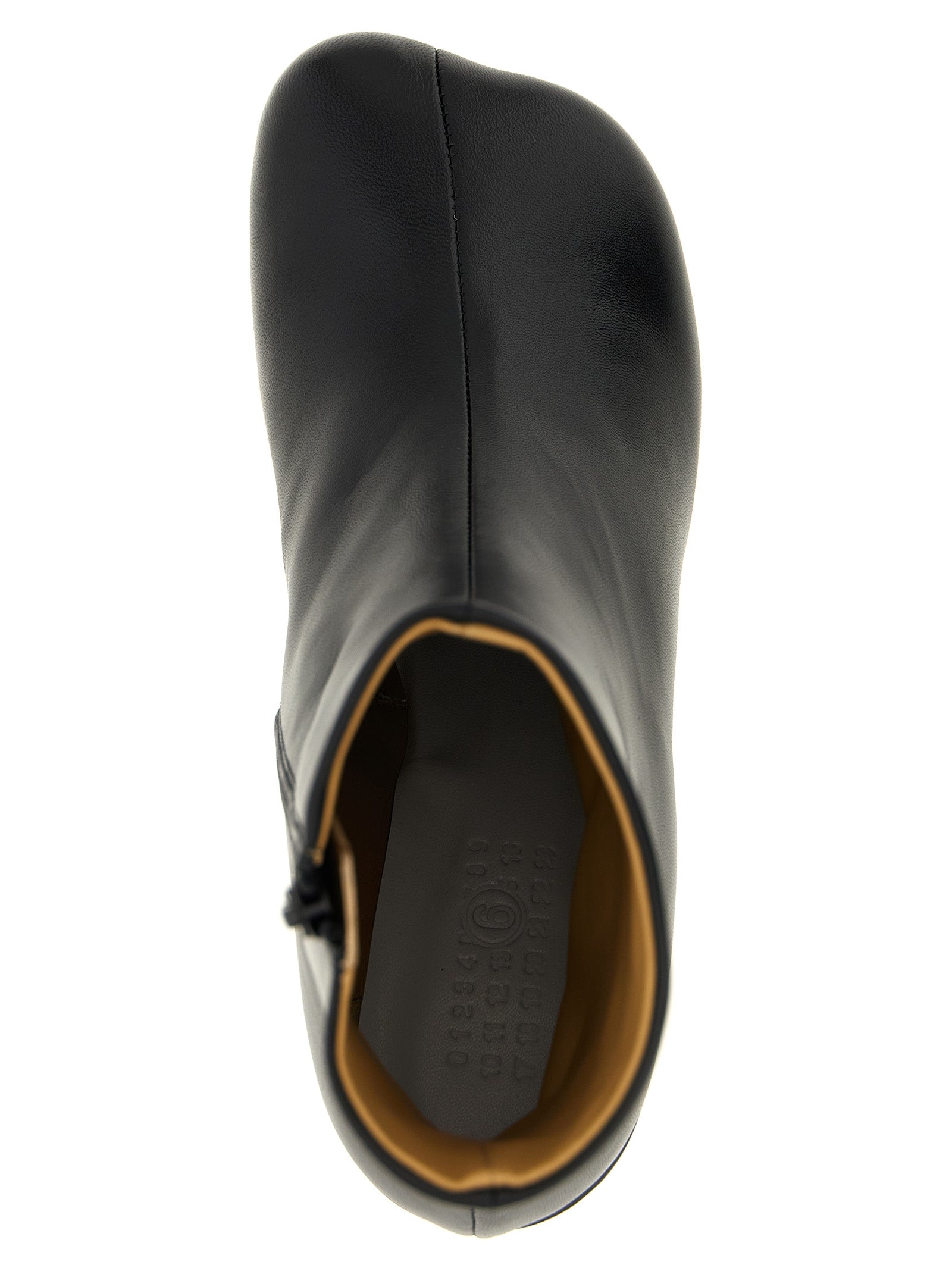MM6 Maison Margiela Black Polyester Ankle Women's Boots