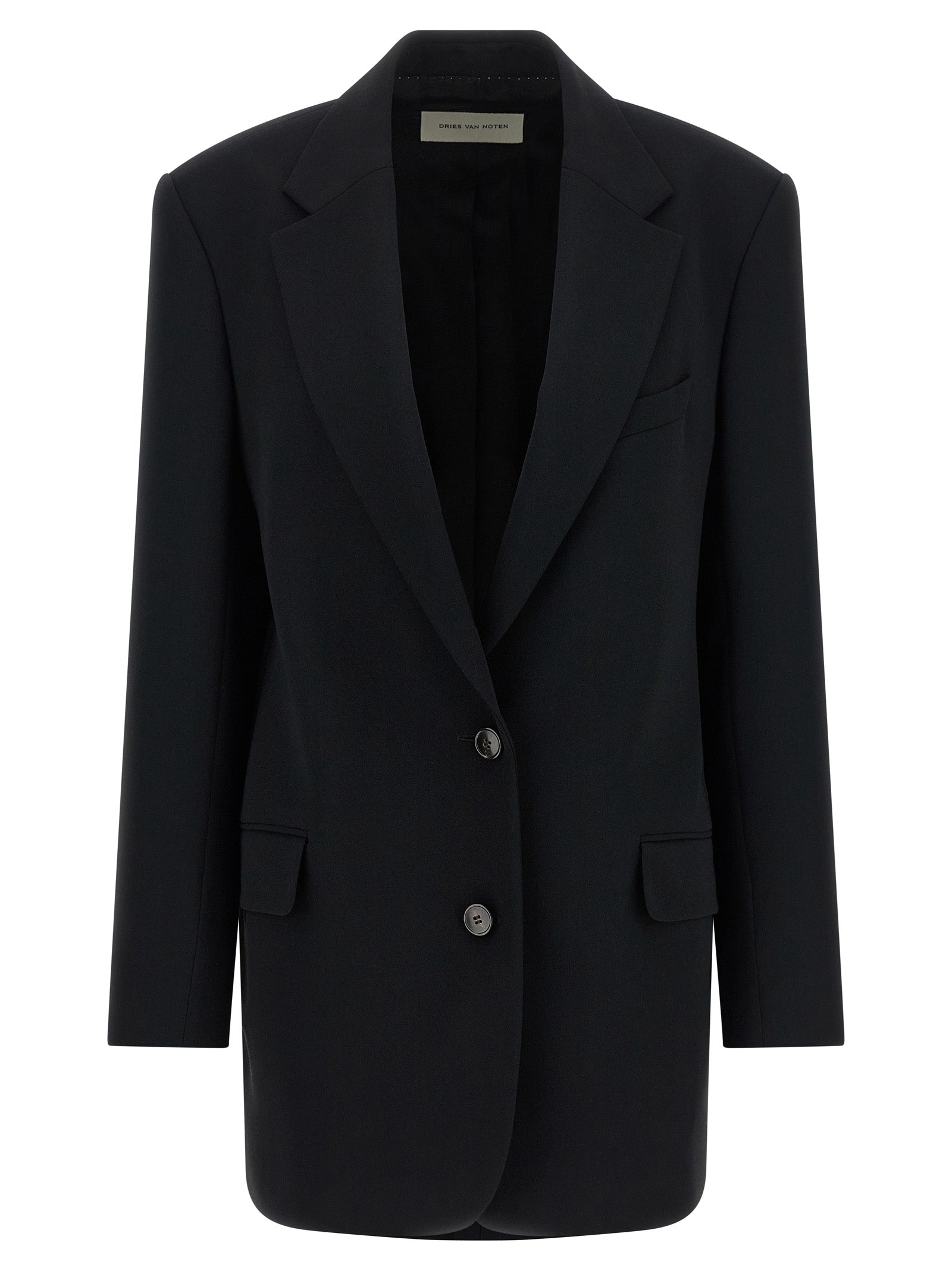 Dries Van Noten Black Polyester Women's Blazer