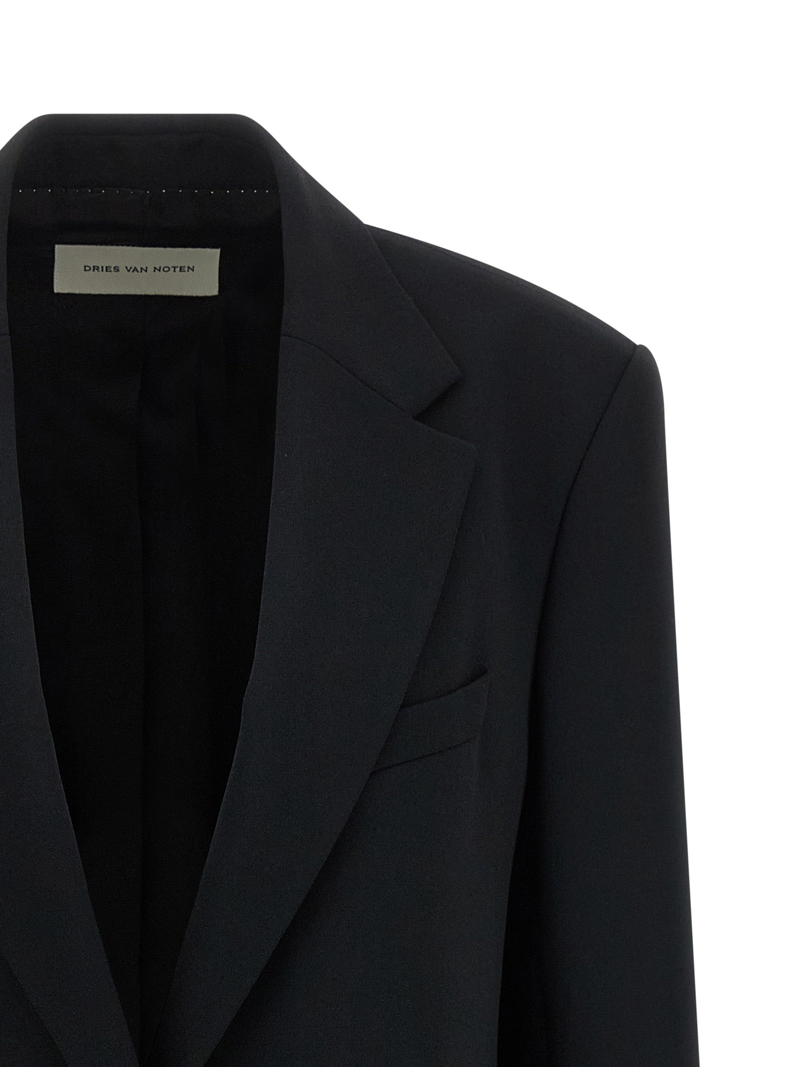 Dries Van Noten Black Polyester Women's Blazer