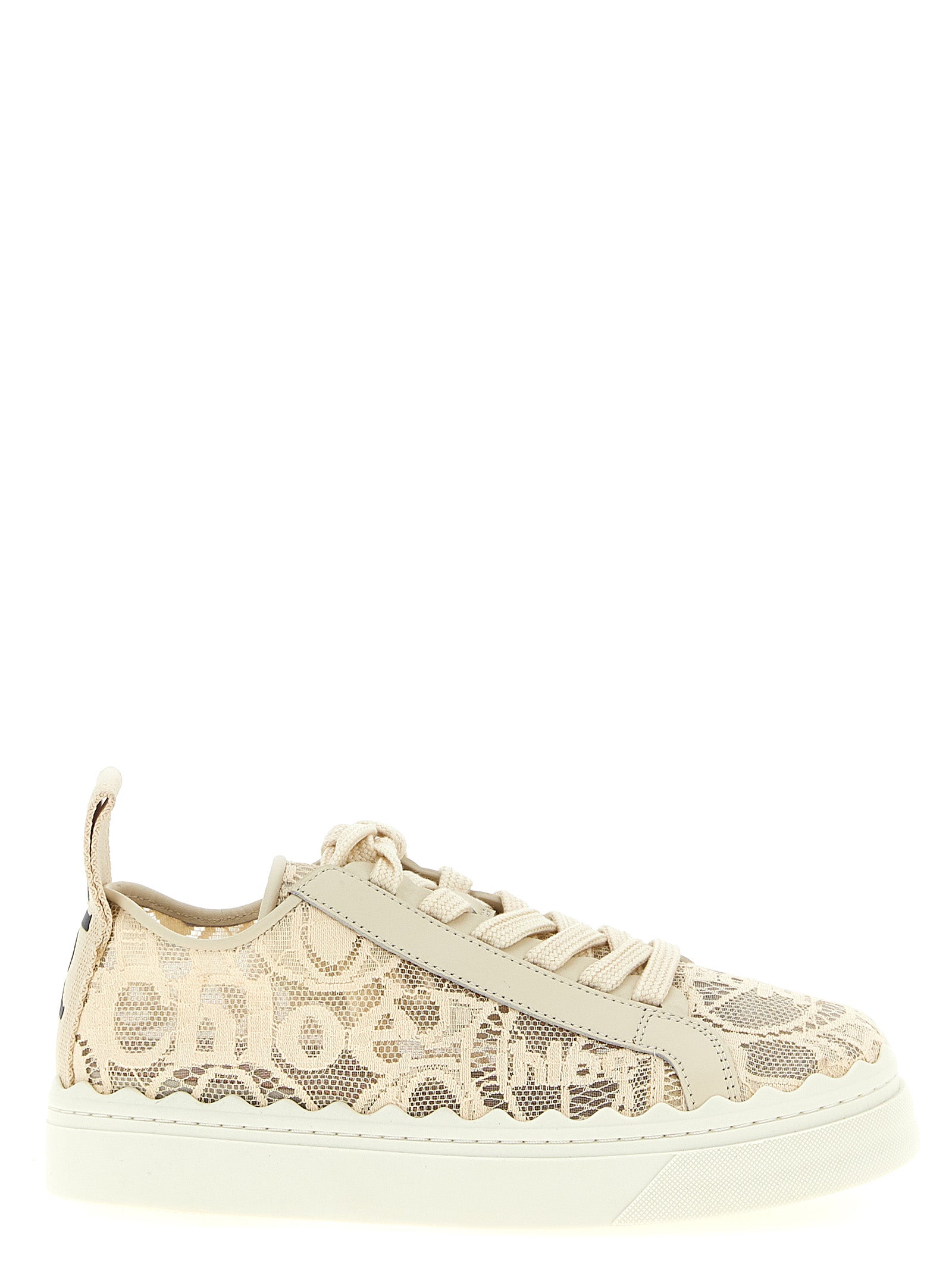 Chloé Beige Polyamide Low Top Women's Sneakers