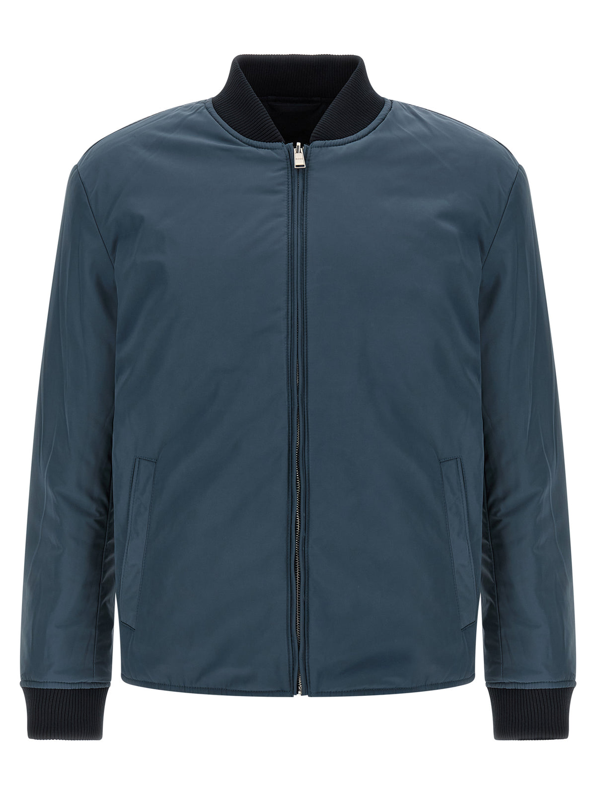 Hugo Boss Blue Polyester Men's Bomber