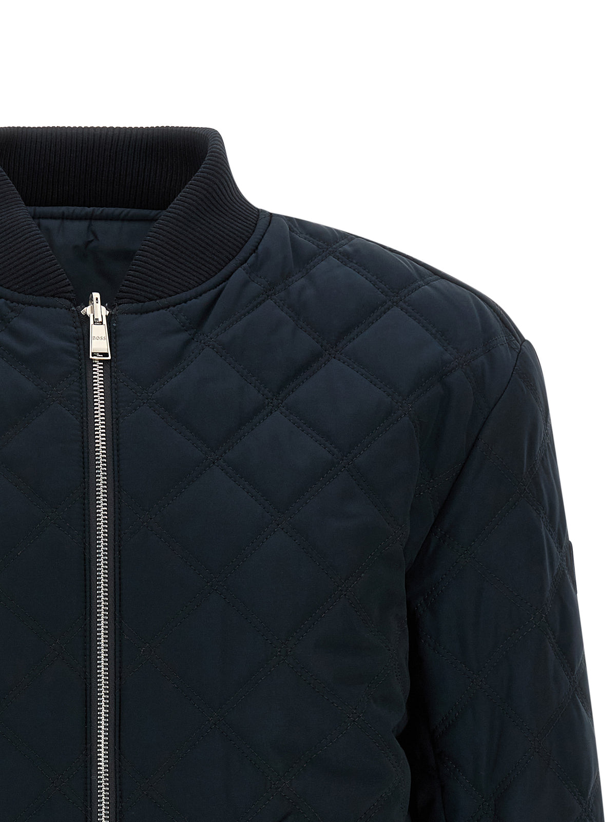 Hugo Boss Blue Polyester Men's Bomber