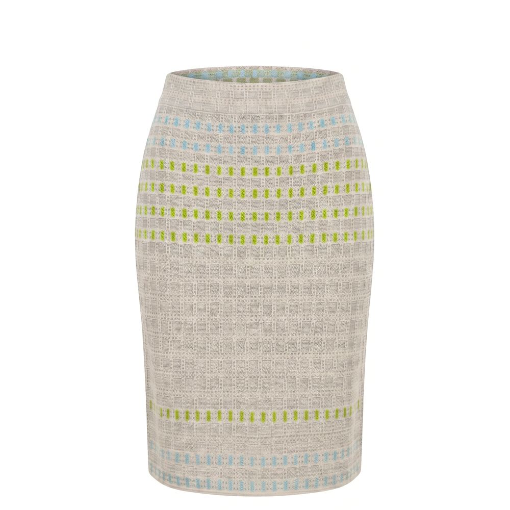 Malo Grey Silk Women Women's Skirt