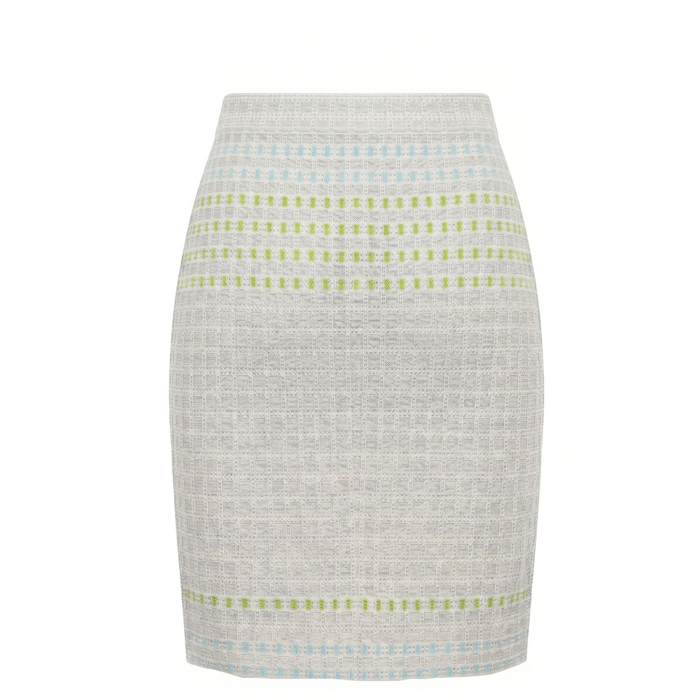 Malo Grey Silk Women Women's Skirt
