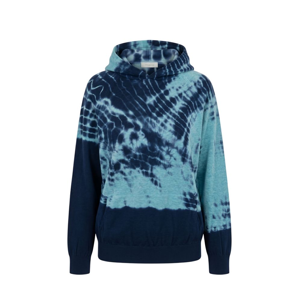 Malo Blue Cotton Women Women's Sweatshirt
