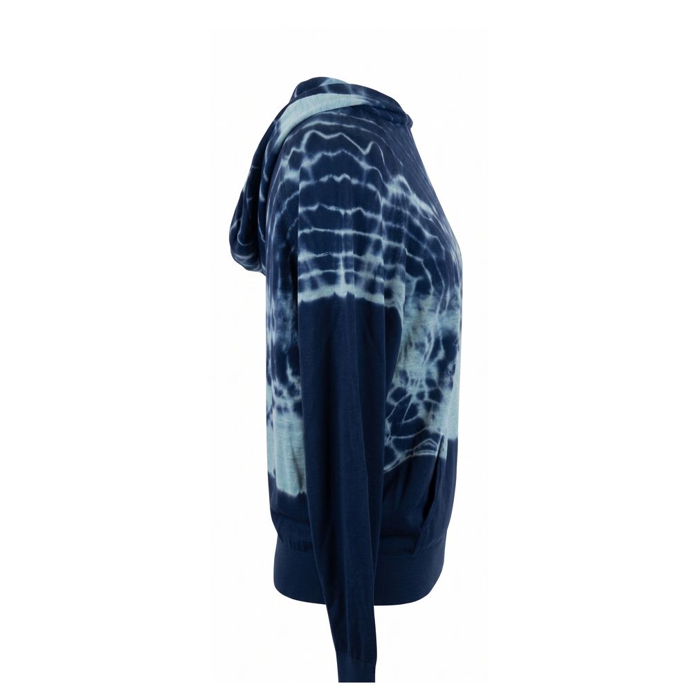 Malo Blue Cotton Women Women's Sweatshirt
