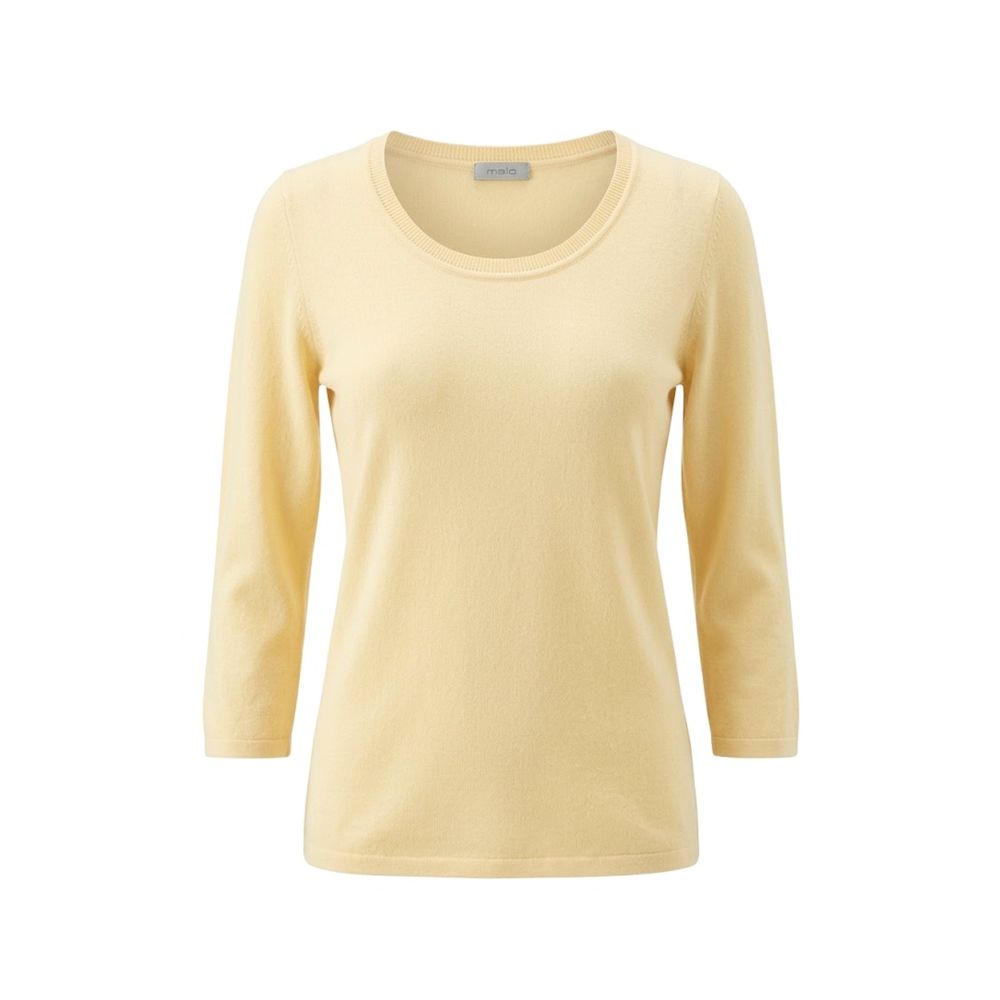 Malo Yellow Silk Women Women's Sweater
