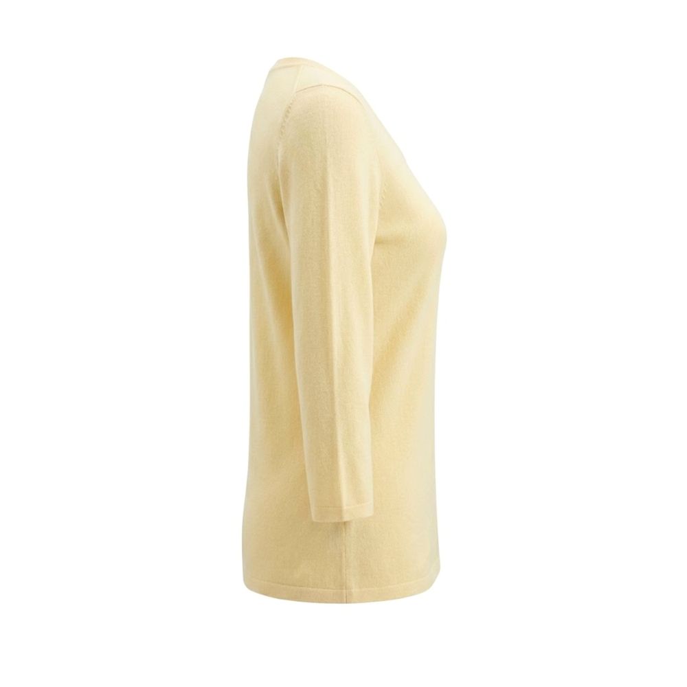 Malo Yellow Silk Women Women's Sweater