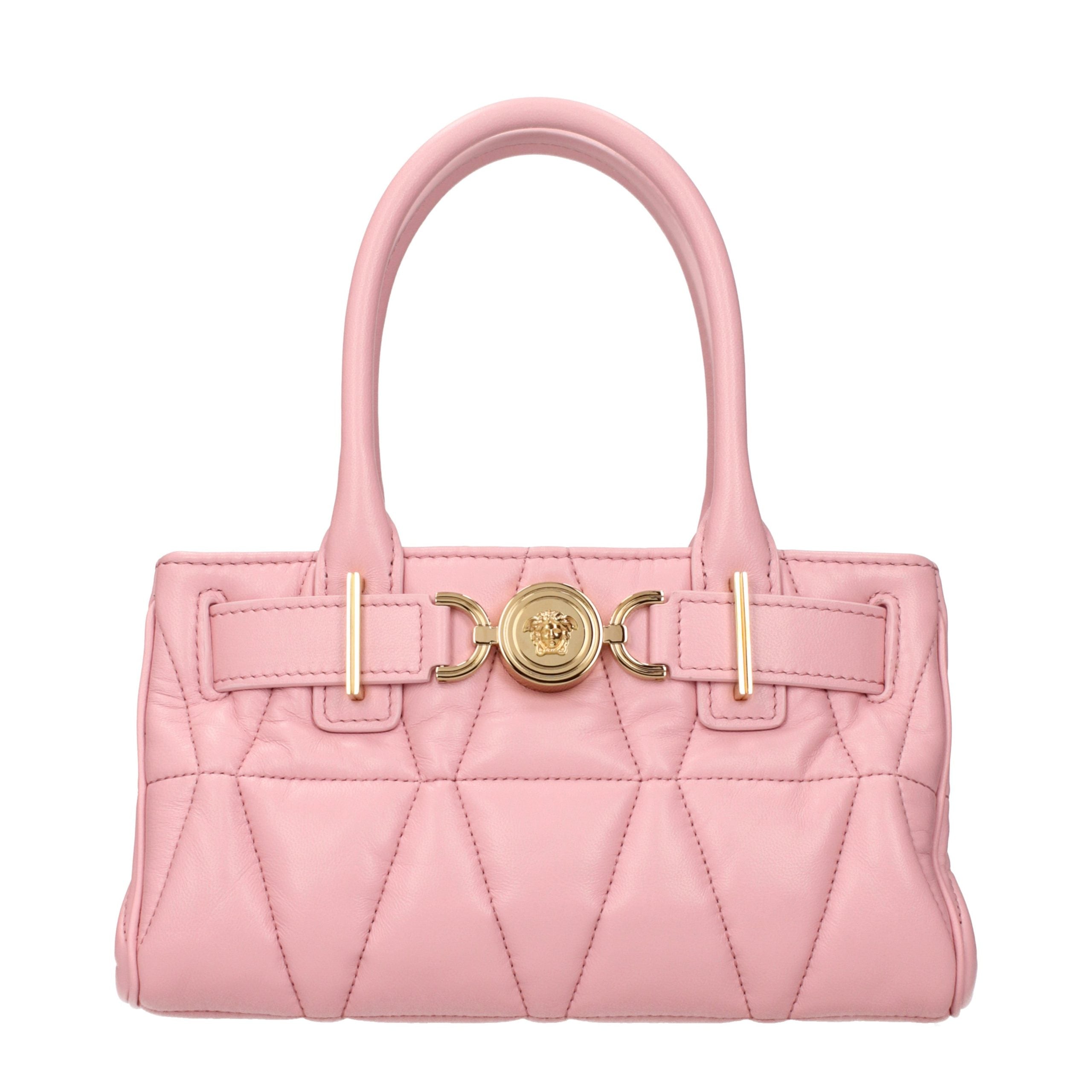 Versace Pink Leather Women's Handbag