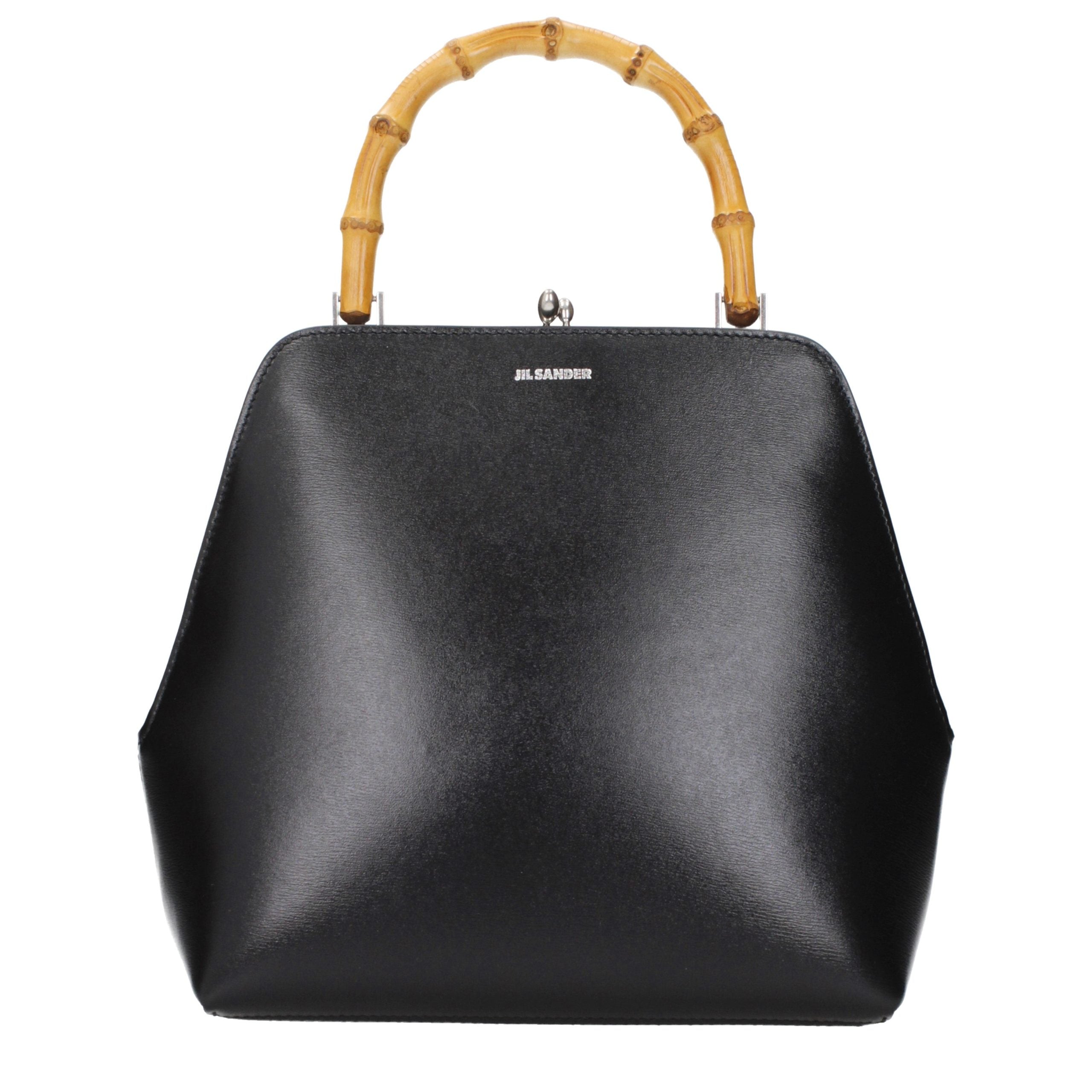 Jil Sander Black Leather Women's Handbag